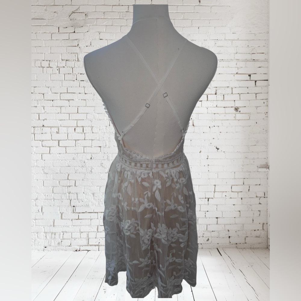 CupShe Lace Dress NWT | XS White Romantic Beach Style • Crisscross Back - Picture 7 of 11